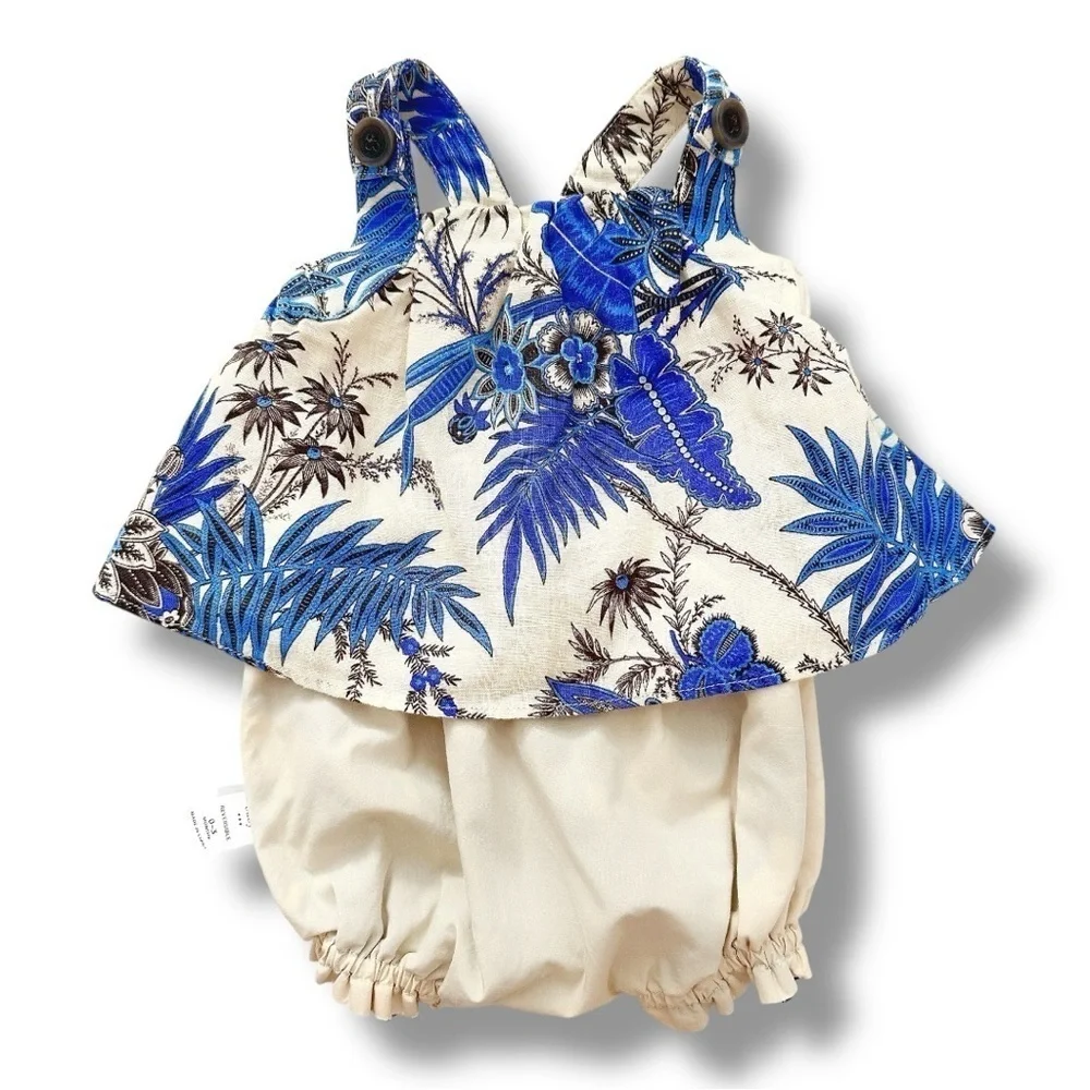 Banana Republic | Tropical Print Linen Baby Set (0-3 mos) 💙